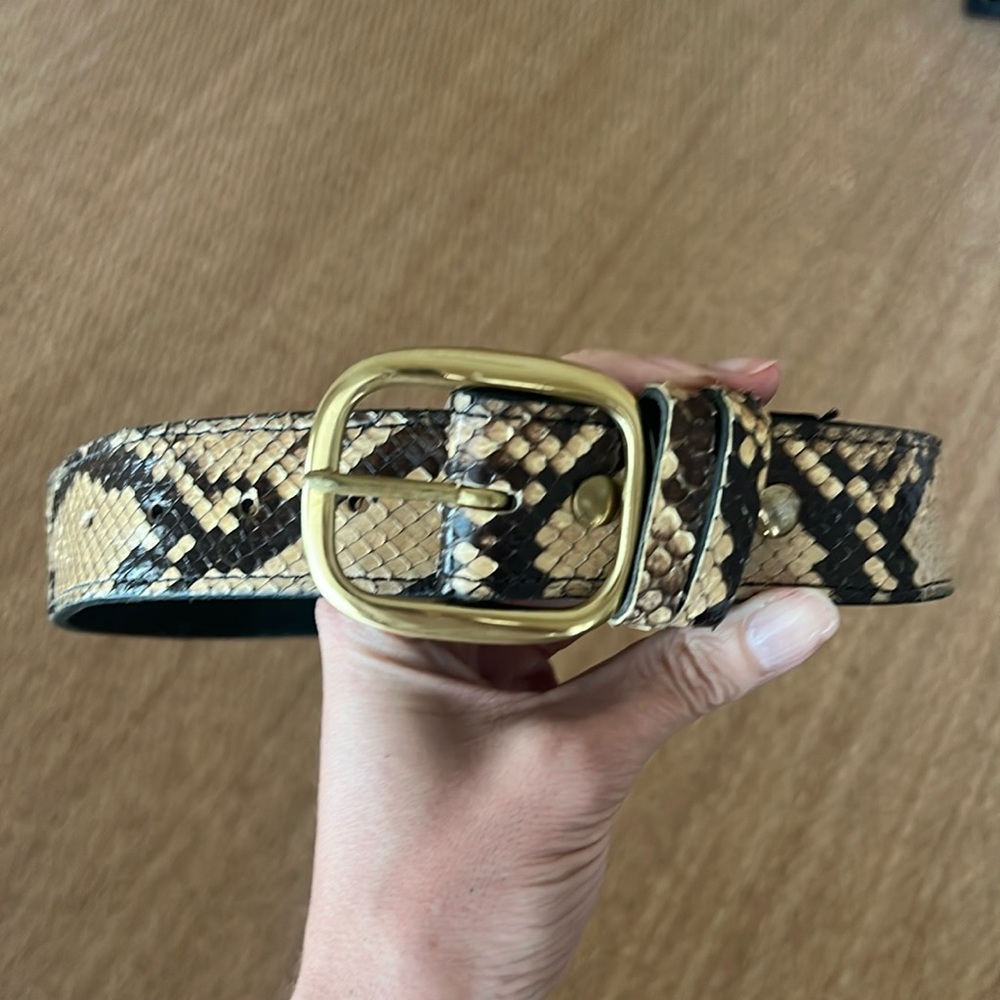 AUTHENTIC Python Belt